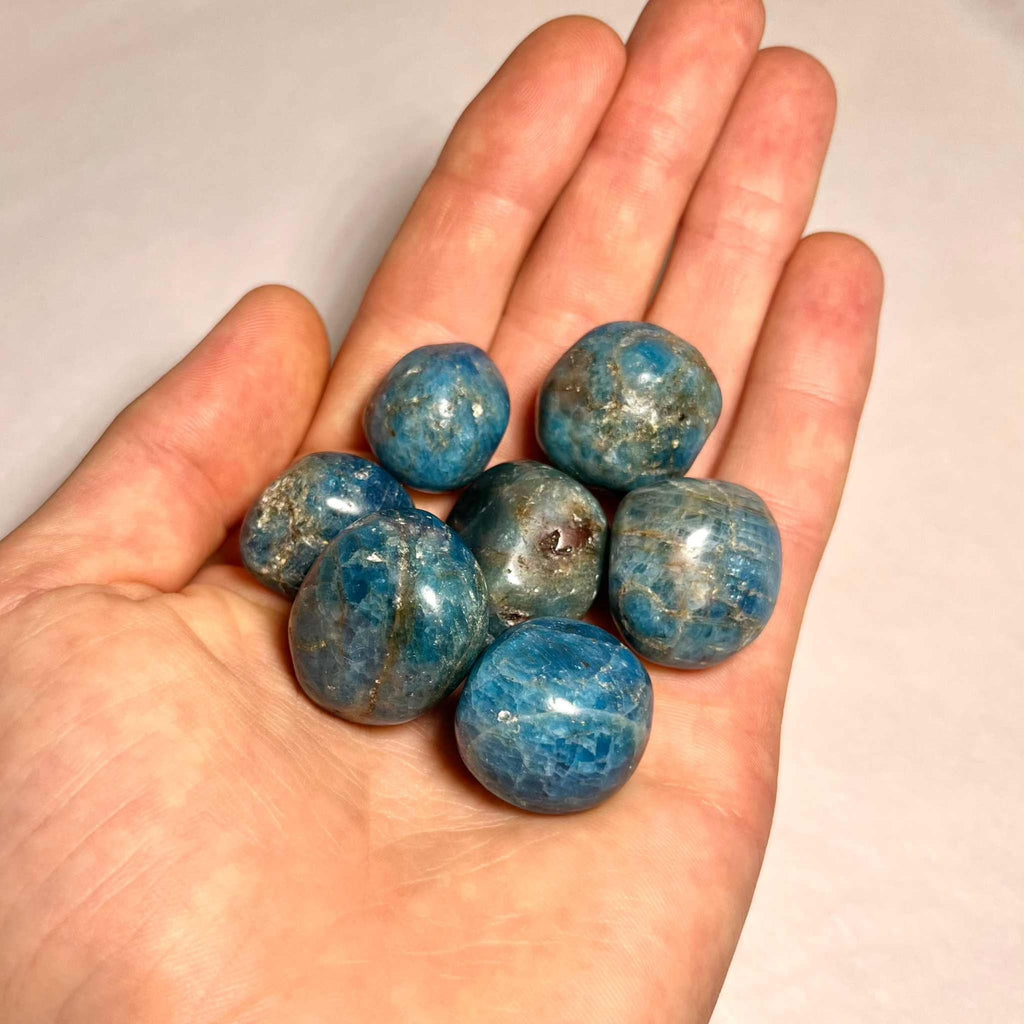 Blue Apatite Tumbled Stone