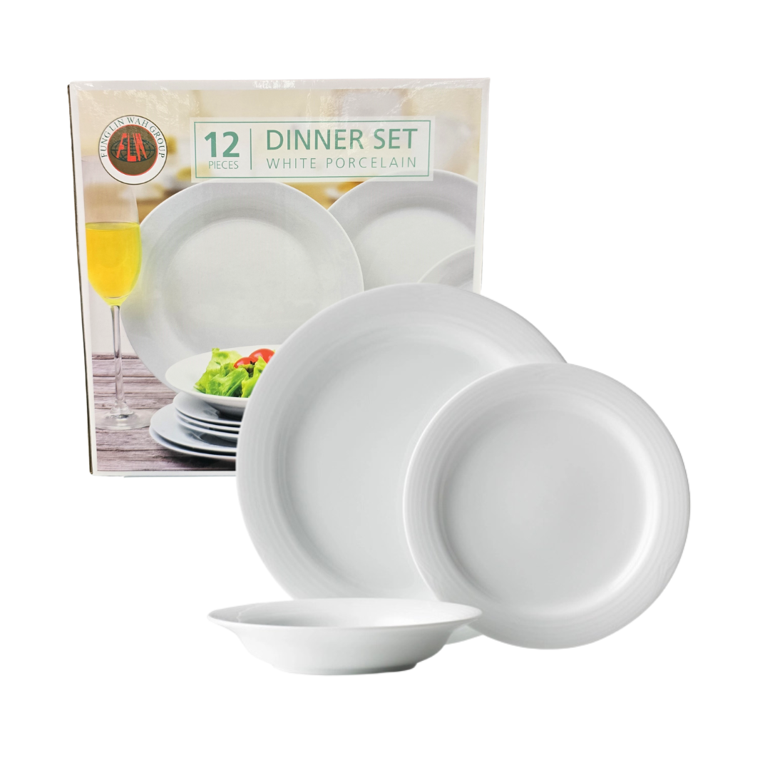 12 Piece Porcelain Dinnerware Set
